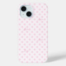 Search for pink polka dots iphone cases White