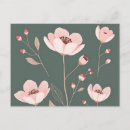 Search for teal background postcards Flower