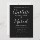 Search for monochrome wedding invitations Classic