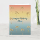 Search for palm tree birthday cards Blue