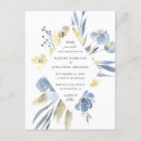 Search for dusty blue and yellow wedding invitations Trendy