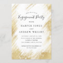 Search for gold brush strokes invitations Elegant