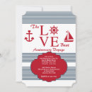 Search for nautical anniversary invitations Anchor