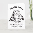 Search for santa claus naughty list cards Humour