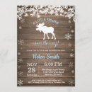 Search for holiday baby boy shower invitations Snowflake