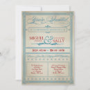 Search for red and white invitations Vintage