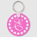 Search for letter e key rings Girly