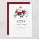 Search for peach christening invitations Watercolor