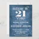 Search for rustic 21st birthday invitations Cheers to 21 years