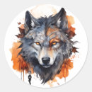 Search for scary wolf stickers Werewolf