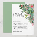 Search for pink and green bridal shower invitations Watercolor