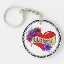 Search for heart and hands key rings Floral