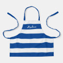 Search for blue striped aprons Stripes