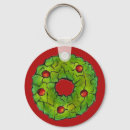 Search for holly leaf key rings Green