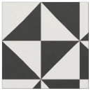 Search for black and white abstract fabric Triangles