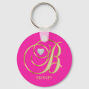 Search for hot pink key rings Initial