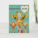 Search for giraffe mothers day cards Safari