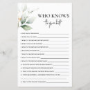 Search for who knows groom best Greenery