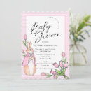 Search for pink gingham baby shower invitations Plaid