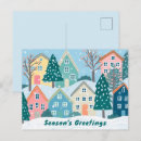 Search for snowy village christmas cards Houses