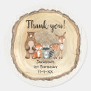 Search for fox birthday party stickers Rustic
