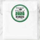 Search for round graduation stickers College