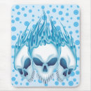 Search for flaming skull mousepads Blue