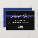 Search for police officer thank you cards Thin blue line
