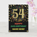 Search for 54th birthday cards Gold