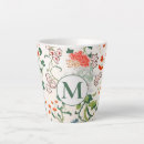 Search for pink flowers green leaves mugs Floral