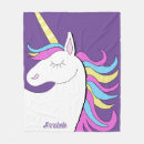 Search for purple unicorn blankets Girls