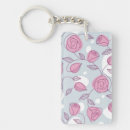 Search for flowers designs rectangular key rings Pattern