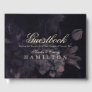 Search for gothic wedding guest books Purple