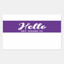 Search for hello my name is tag stickers Script