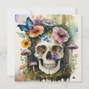 Search for skull art invitations Vintage