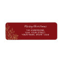 Search for burgundy gold return address labels Simple