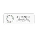 Search for wreaths return address labels Merry christmas
