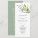 Search for watercolor wedding programs Order of service