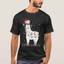 Search for alpaca christmas tshirts Santa
