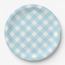 Search for blue gingham plates Birthday