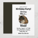 Search for grey wolf invitations Party