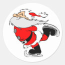 Search for hockey humour stickers Santa claus