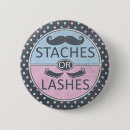 Search for staches or lashes gender reveal Party