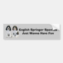 Search for spaniels bumper stickers English springer spaniel