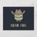 Search for bear hug postcards Kawaii