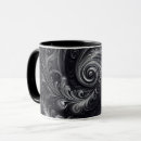 Search for black white grey mugs Monochrome