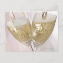 Search for champagne flutes postcards Close up