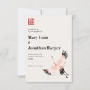 Search for crane invitations Watercolor