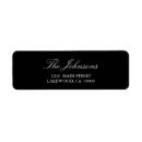 Search for elegant chic return address labels Script calligraphy