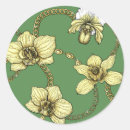 Search for yellow orchid stickers Botanical
